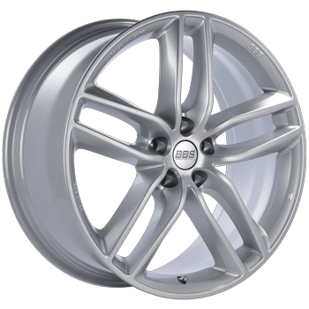 BBS SX Series 5x114.3 20x9.0" +42mm Offset Sport Silver Wheels