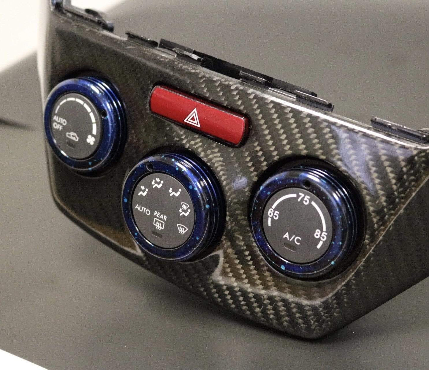 Billetworkz Climate Control Knobs Blue Cosmic Space WRX/STI 2008-2014