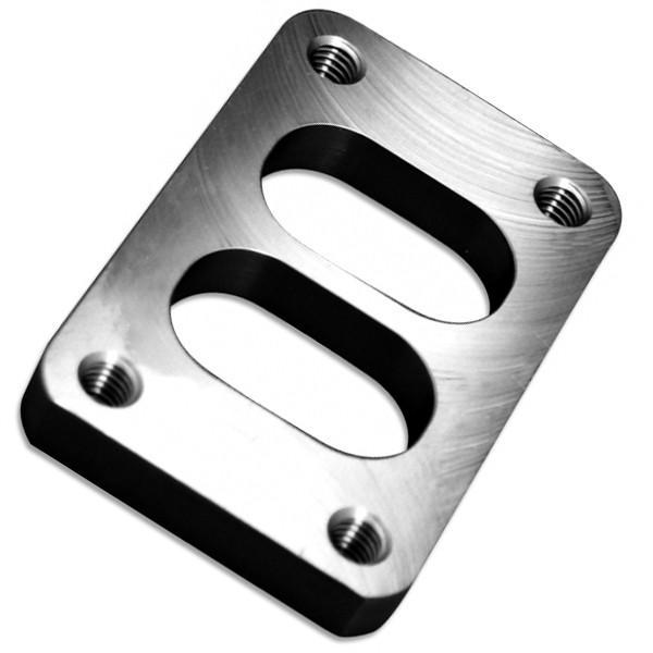 Blox Racing T3/T4 Divided Turbo Inlet Flange, 1018 Mild Steel - Universal
