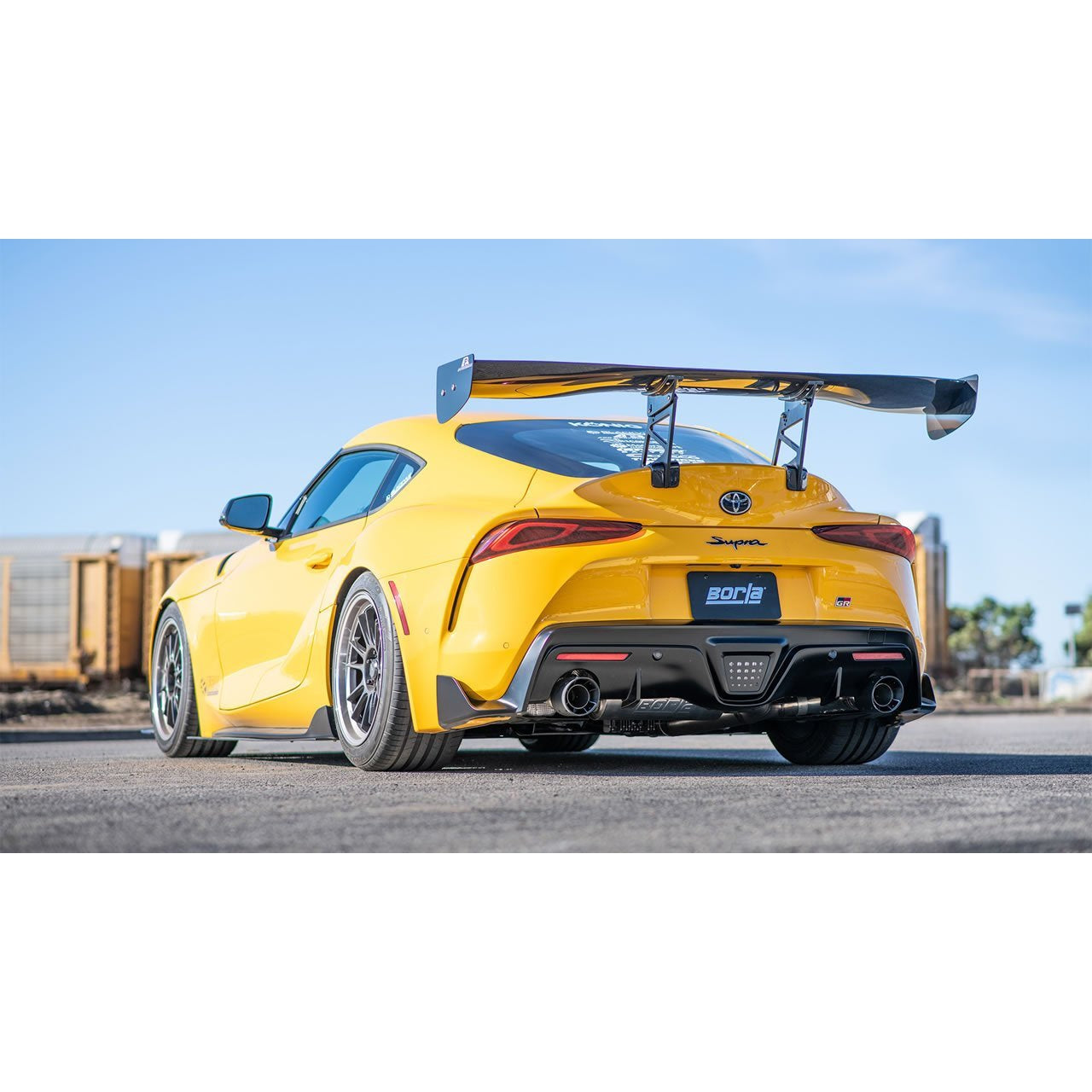 Borla 2020 Toyota Supra GR 3.0L I6 3in ATAK Catback Exhaust - Carbon Fiber Tips | 140826CFBA