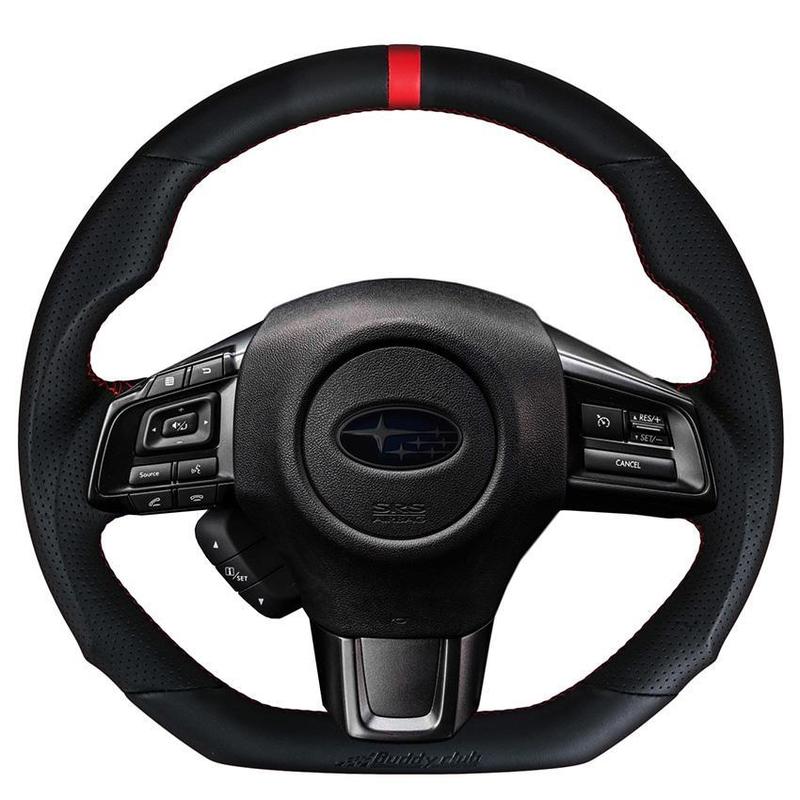 Buddy Club Sport Carbon / Leather Style Steering Wheel - WRX/STI 2015 - 2021 | BC08-RSSWVAB