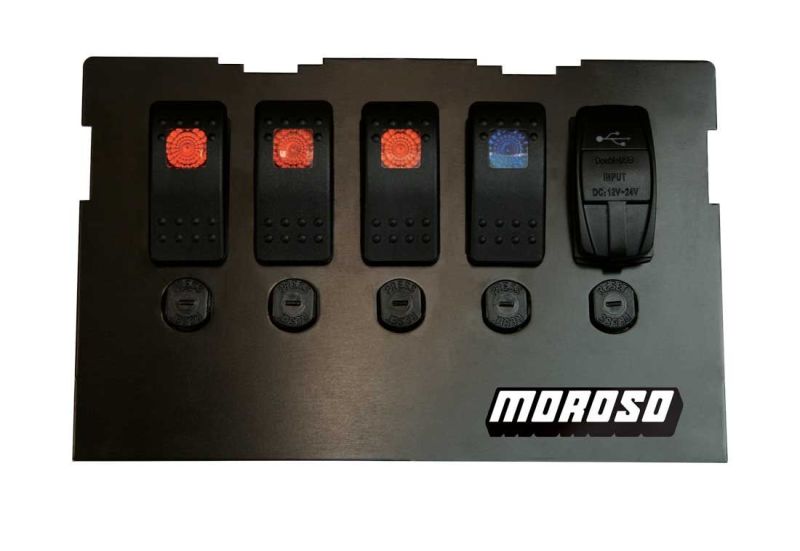 Moroso Radio Pocket Block Off Plate With Switches Mazda Miata NB 1999-2004 | 74315