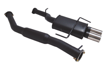 Megan Racing Type 2 Black Cat Back Exhaust Nissan 240sx 1995-1998 | MR-CBS-NS14T2B
