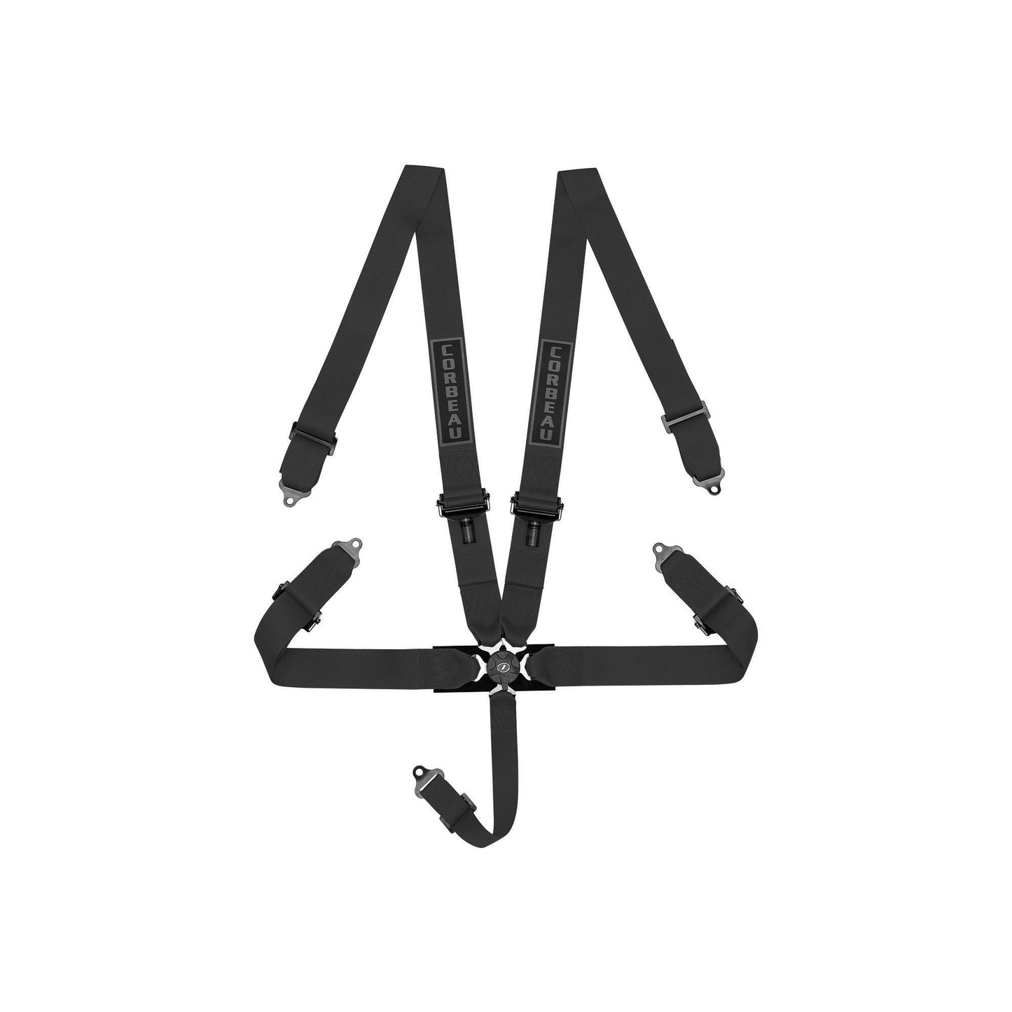 Corbeau 3-Inch Harness Belts Black 5-Point Camlock - Universal