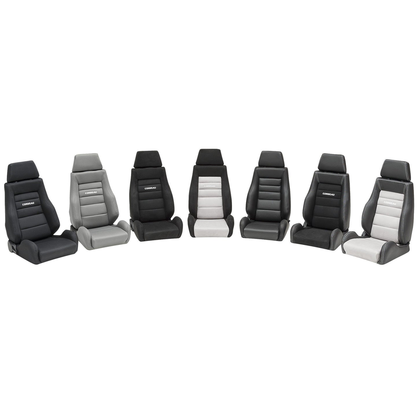 Corbeau GTSII Seat Black / Grey Microsuede - Universal