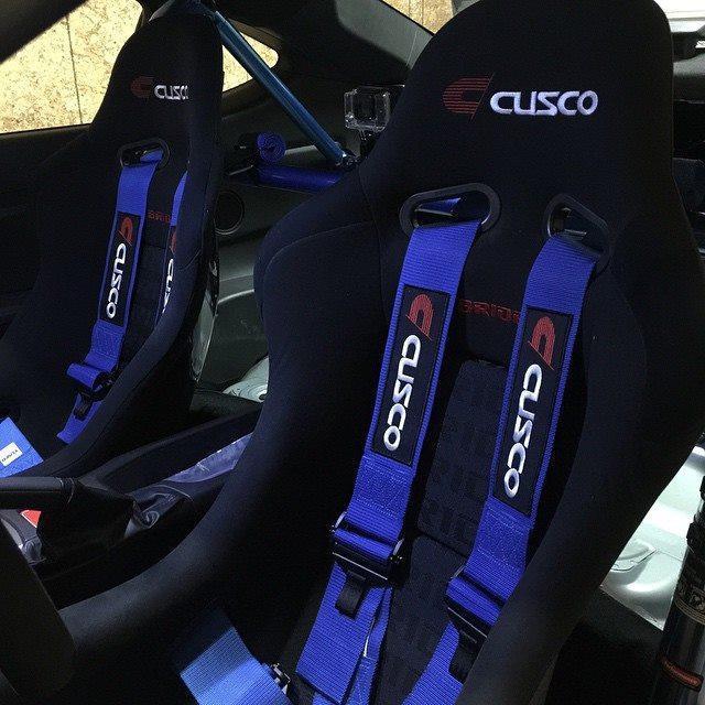 Cusco 6 Point Hans Device Racing Harnesses - Blue - Universal
