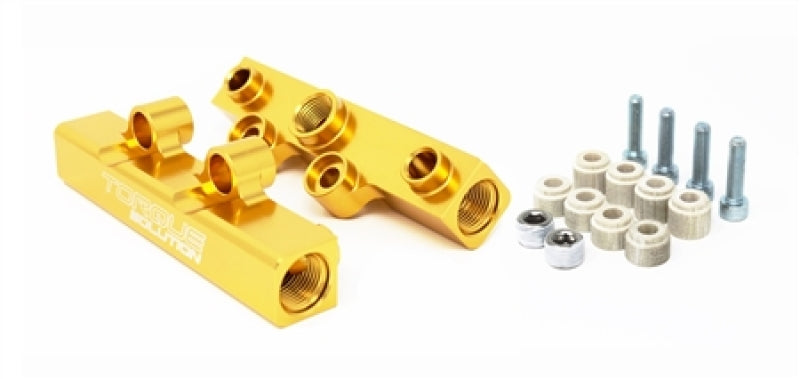 Torque Solution Top Feed Fuel Rails Gold WRX 2002-2014 / STI 2007-2020 / Legacy GT 2008-2012 / Forester XT 2006-2013 | TS-SU-400G.2