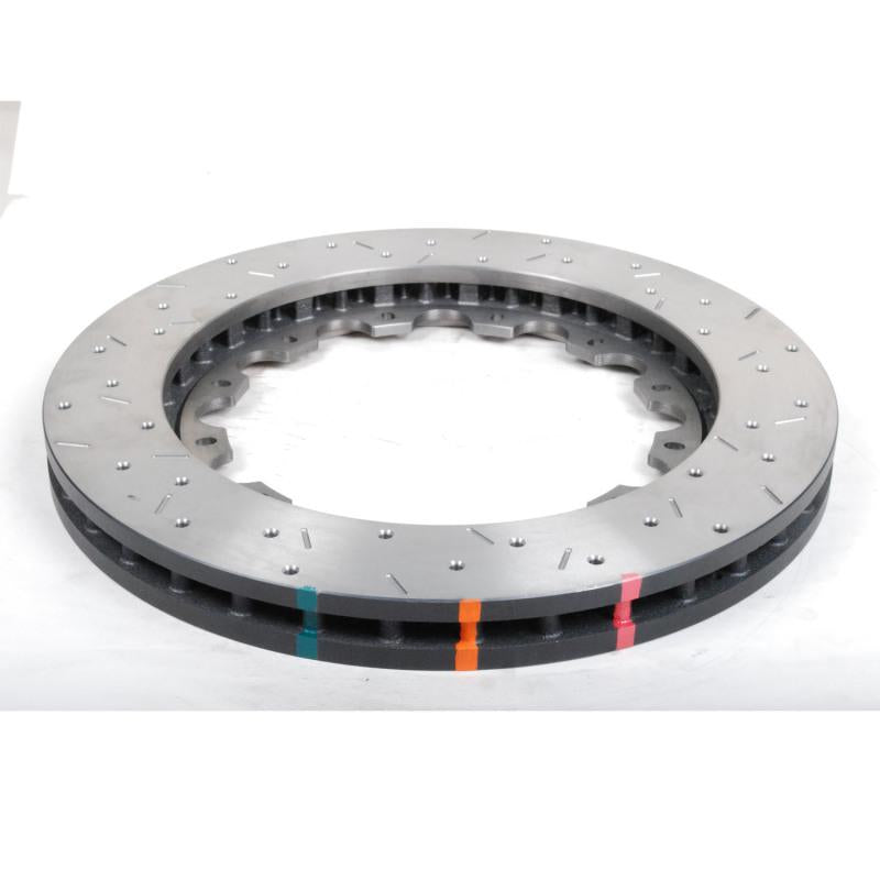 DBA 09+ Nissan GTR Rear Drilled & Slotted 5000 Series Brembo Direct Replacement Rotor | 52323.1XS