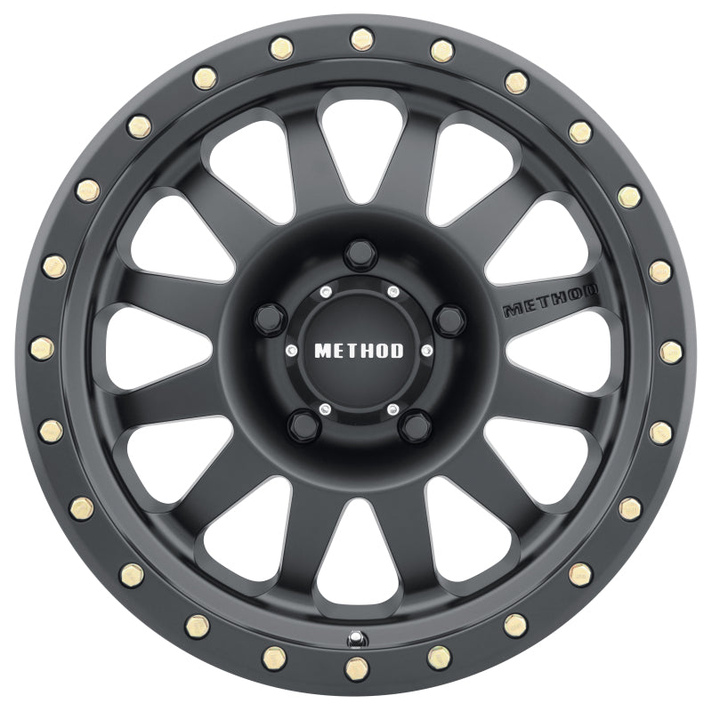 Method MR304 Double Standard 20x10 -18mm Offset 5x5 94mm CB Matte Black Wheel
