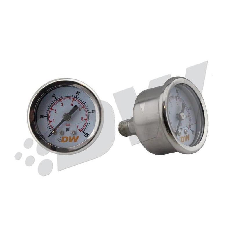 DeatschWerks 0-100 PSI 1/8in NPT Mechanical Fuel Pressure Gauge - Universal