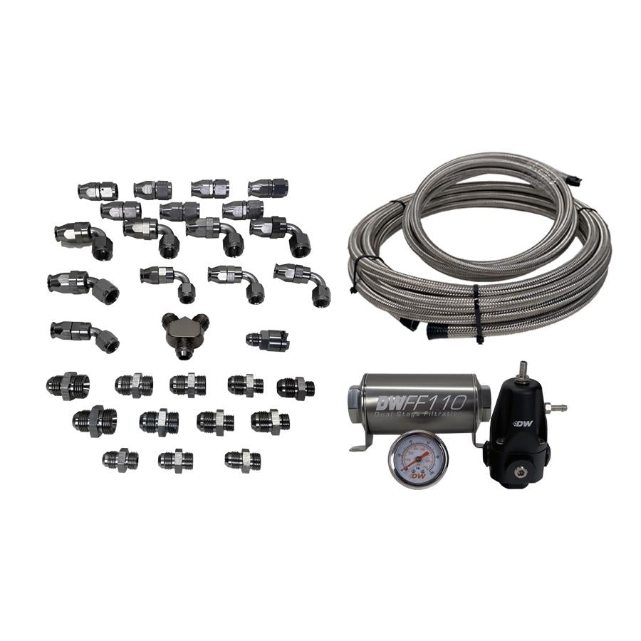 DeatschWerks X2 Series Pump Module CPE Plumbing Kit for WRX 2008+ / STI 2008+ | dwk6-615 - JDMuscleFuel System Kitsdwk6-615