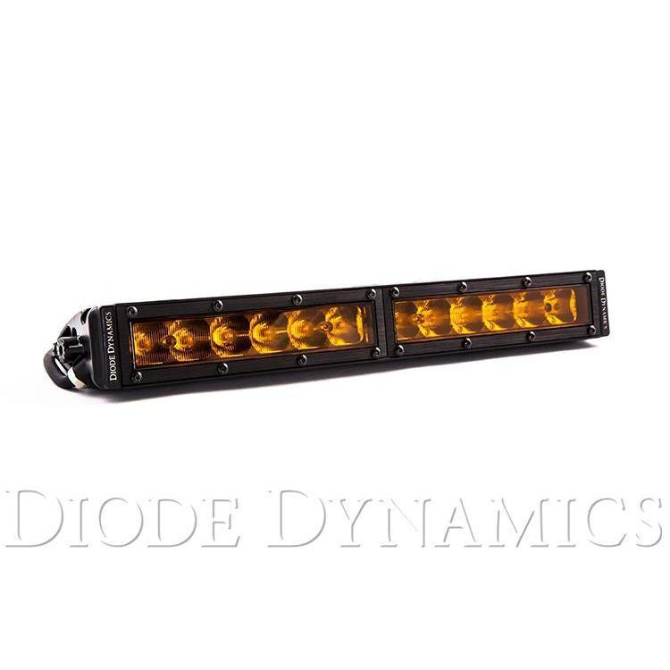 Diode Dynamics 12 Inch LED Light Bar Single Row Straight Amber Driving Each Stage Series