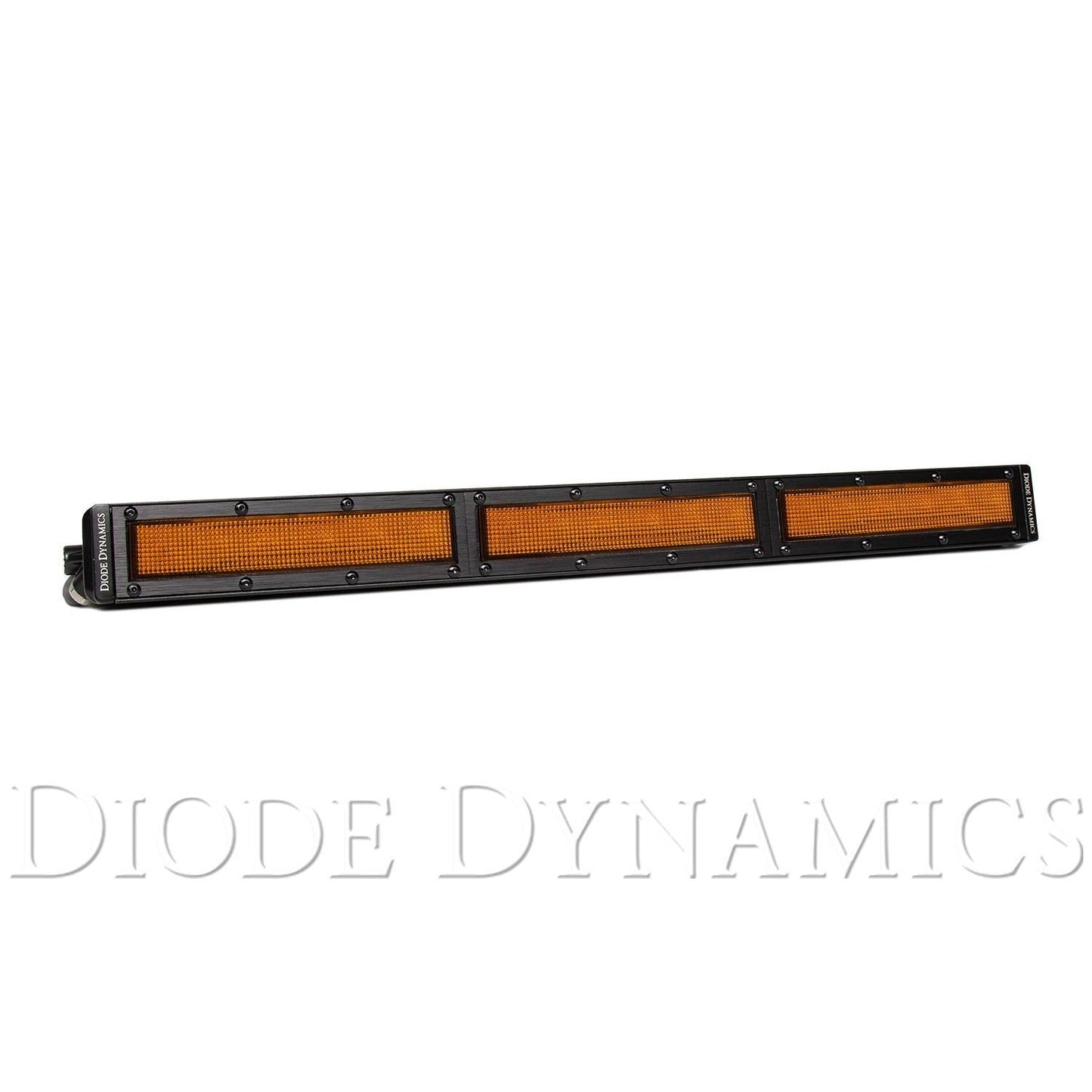 Diode Dynamics 18 Inch LED Light Bar Single Row Straight Amber Flood Each Stage Series
