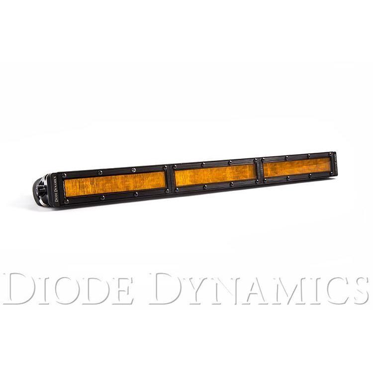 Diode Dynamics 18 Inch LED Light Bar Single Row Straight Amber Wide Each Stage Series