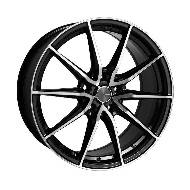Enkei DRACO 17x7.5 +45mm 5x114.3 72.6 - Black Mach | 509-775-6545BKM