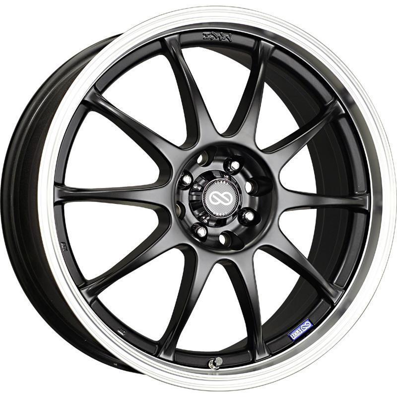 Enkei J10 17x7 +38mm 5X100/114.3 72.6 - Black Paint | 409-770-12BK