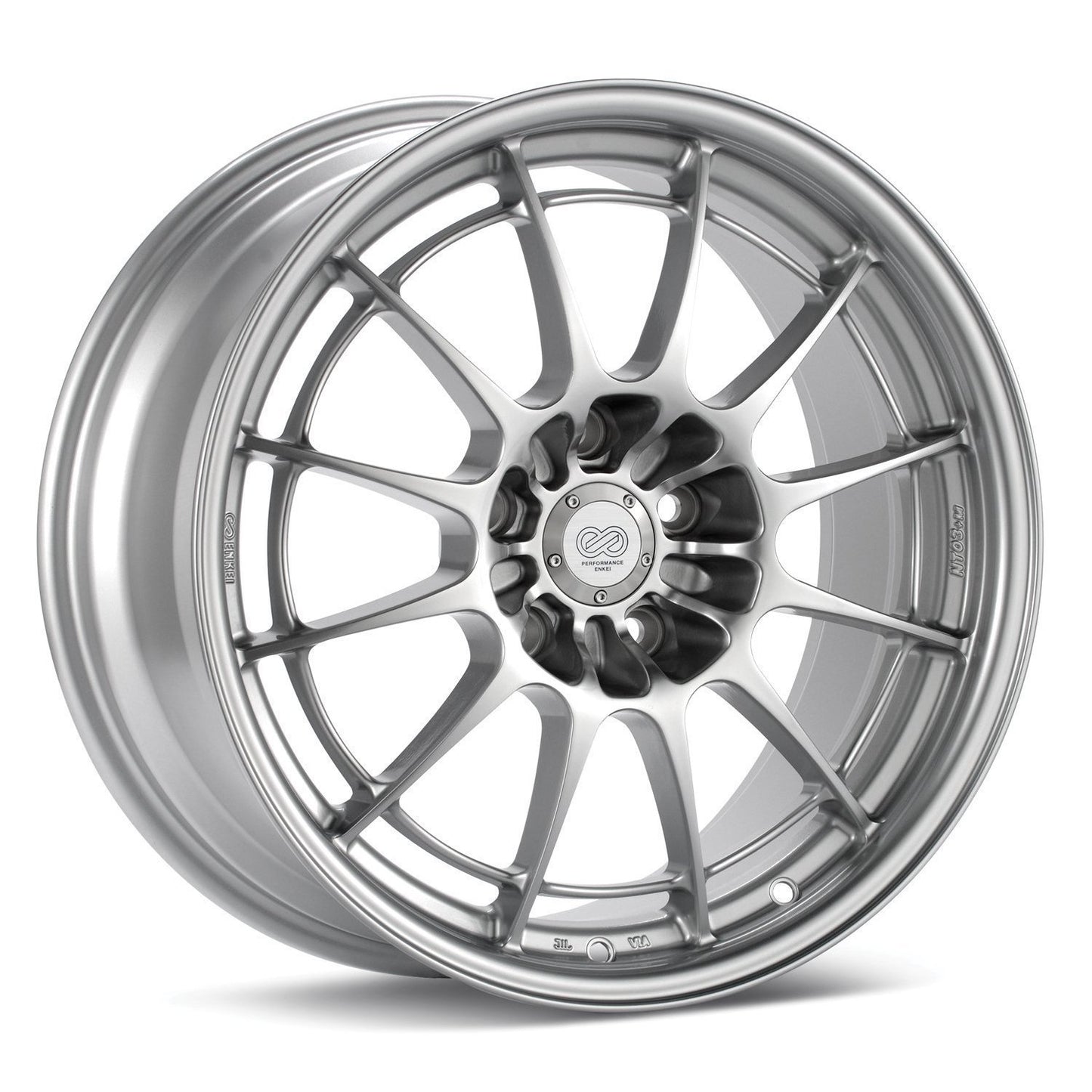 Enkei NT03+M 18x9.5 +40mm 5X108 72.6 - Hyper SIlver | 3658953140HS
