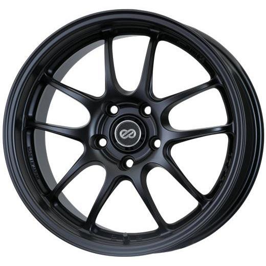 Enkei PF01 17x7 +38mm 4x100 75 - Black Paint | 460-770-4938BK