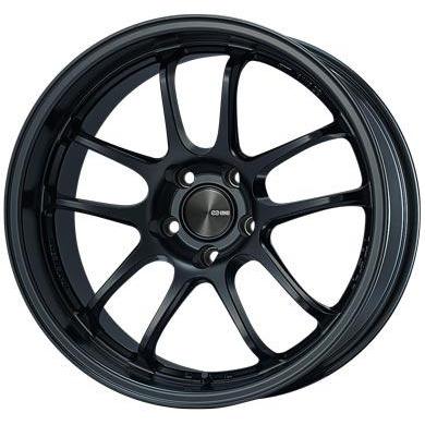 Enkei PF01EVO 18x10.5 +22mm 5x114.3 75 - Black Paint | 489-8105-6522BK