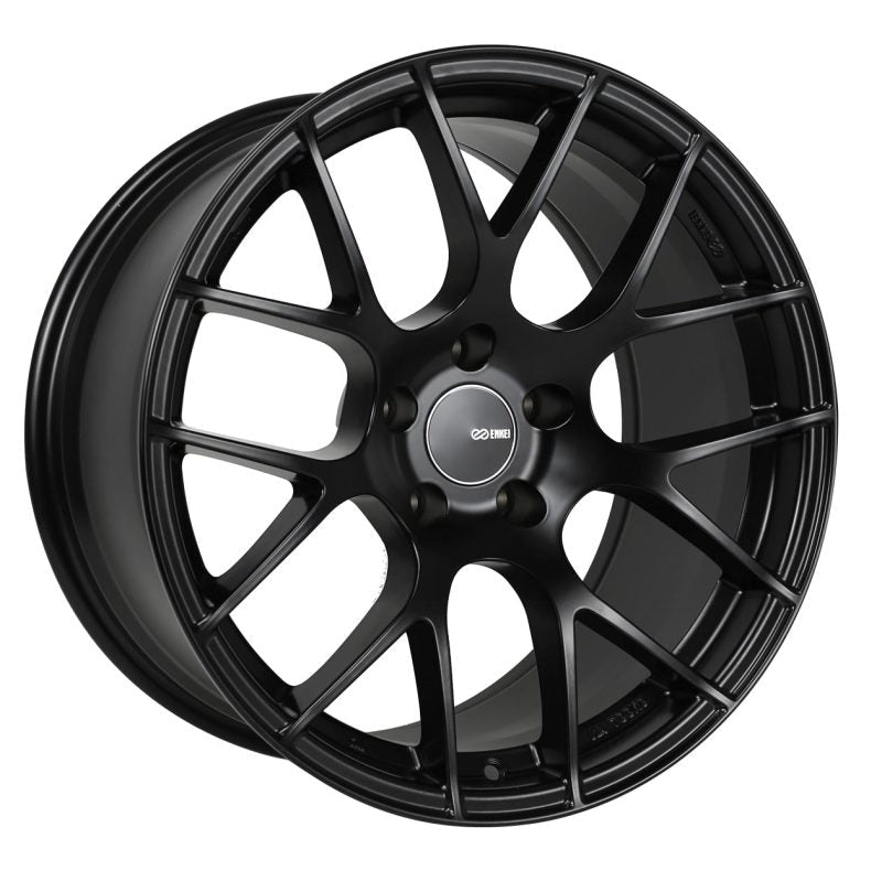 Enkei Raijin 19x9.5 15mm Offset 5x114.3 Bolt Pattern 72.6 Bore Dia Black Wheel - JDMuscleWheelsenk467-995-6515BK