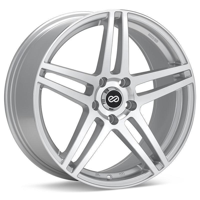 Enkei RSF5 18x8 +40mm 5x114.3 72.6 - Silver Mach | 479-880-6540SM