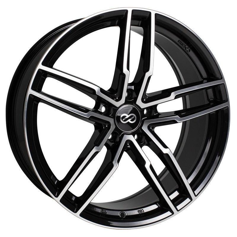 Enkei SS05 17x7.5 +45mm 5x100 72.6 - Black Mach | 511-775-8045BKM