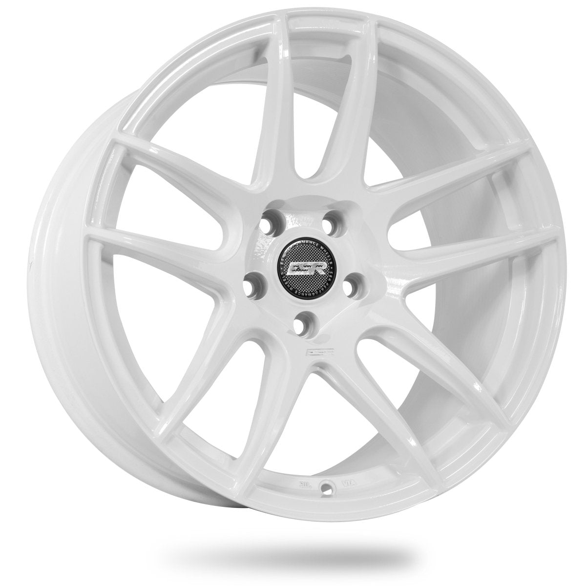 ESR Wheels CS8 Gloss White - JDMuscleWheels88550030 CS8WHT18x8.5 +30 5x100 72.6