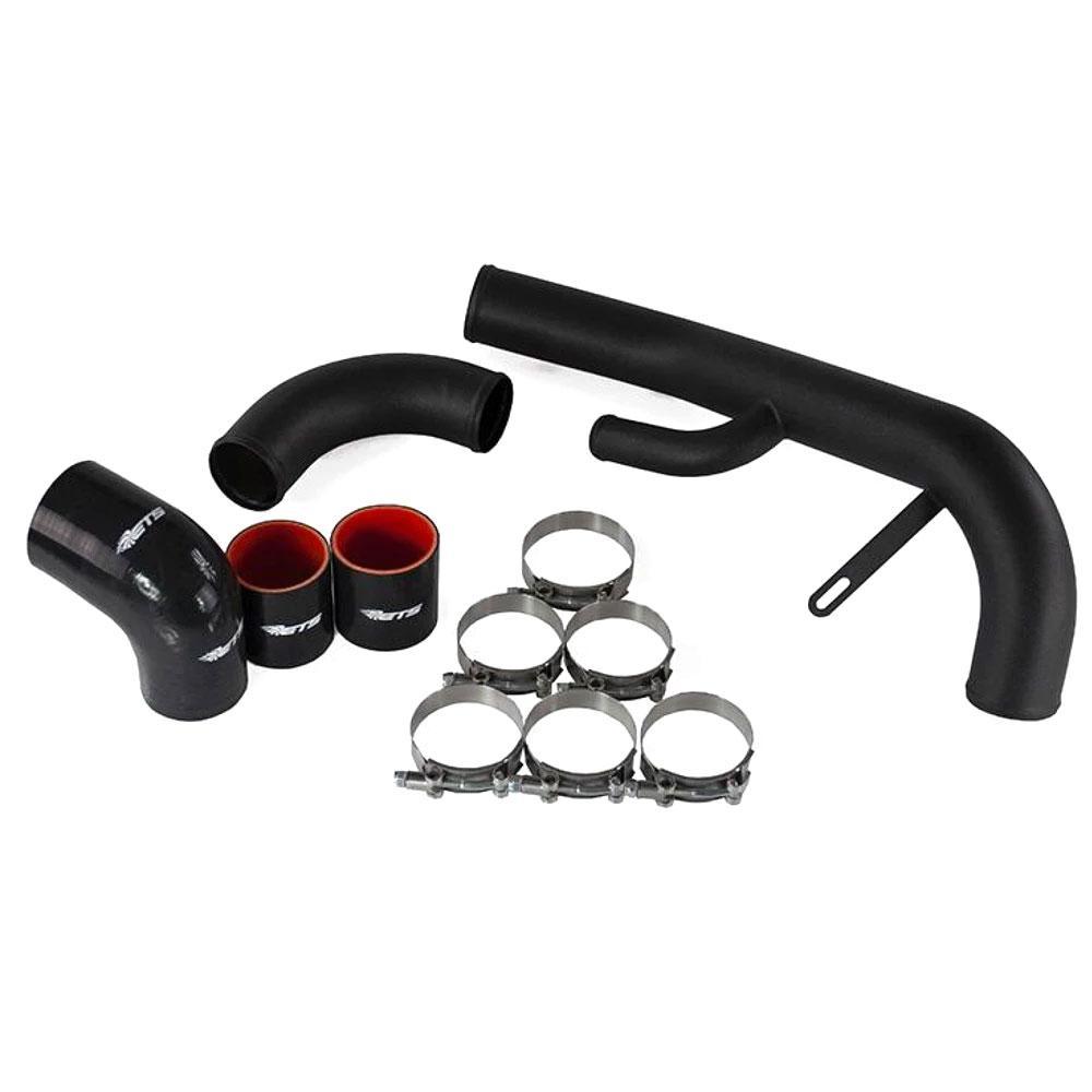 ETS Lower Intercooler Pipe Kit | 2008-2015 Mitsubishi Evo X | ETS_EVOX_LICP - JDMuscleIntercooler Piping KitsETS100-10-ICP-007Wrinkle Black