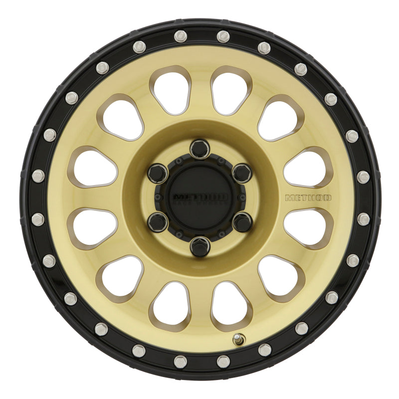 Method MR315 16x8 0mm Offset 6x120 67mm CB Gold/Black Street Loc Wheel
