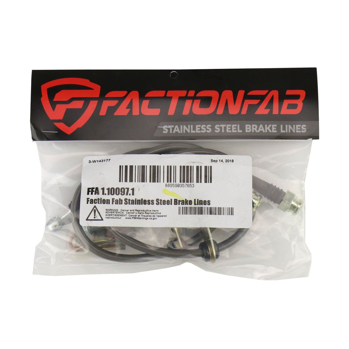 FactionFab Front Stainless Steel Brake Lines Scion FR-S 2013-2016 / Subaru BRZ 2013+ / Toyota 86 2017+ | 1.10097.1