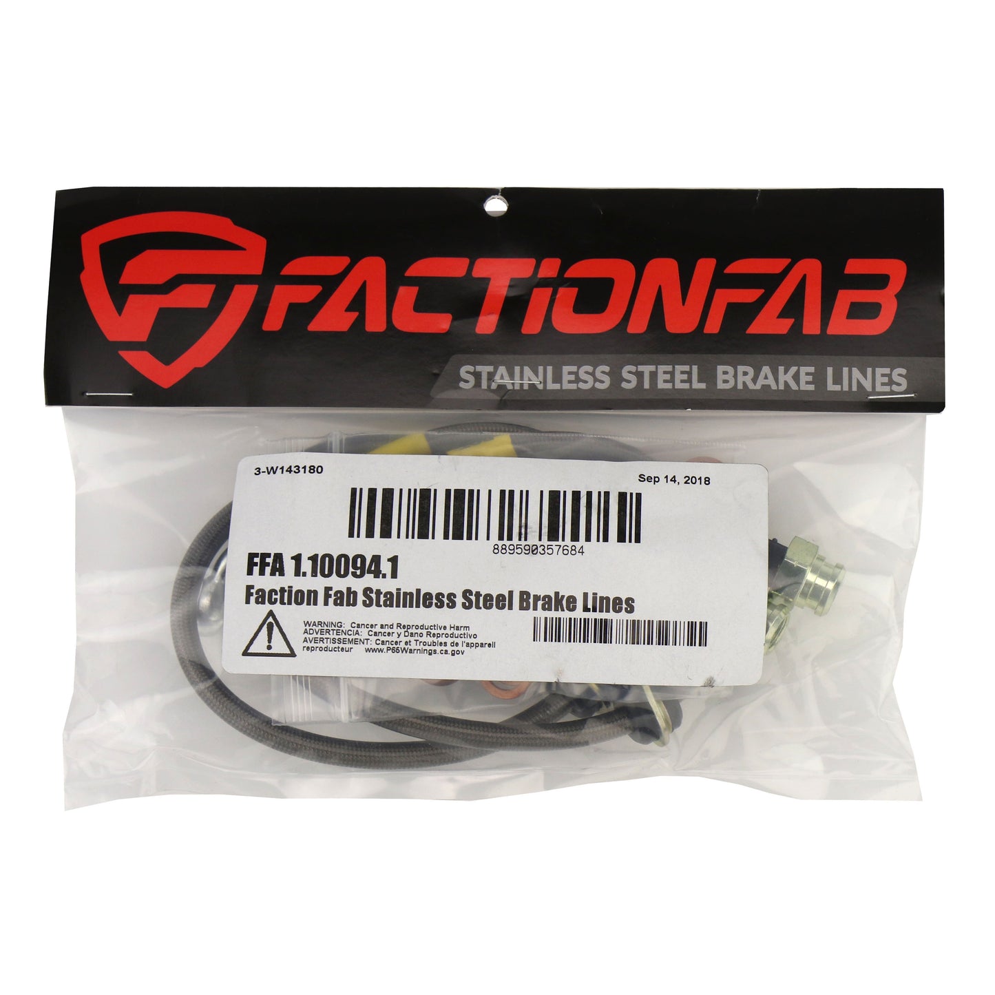 FactionFab Front Stainless Steel Brake Lines Subaru STI 2004-2007 / WRX 2006-2007 | 1.10094.1