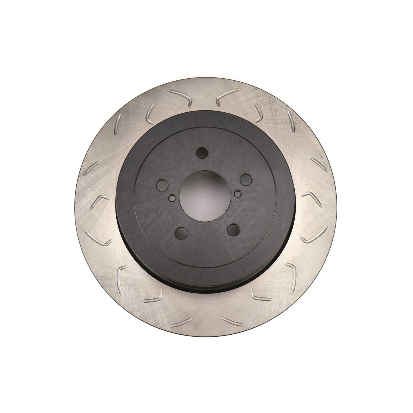 FactionFab Swept Slot Bi-Directional Brake Rotor Pair Rear Subaru STI 2004 | 1.10040.1-G
