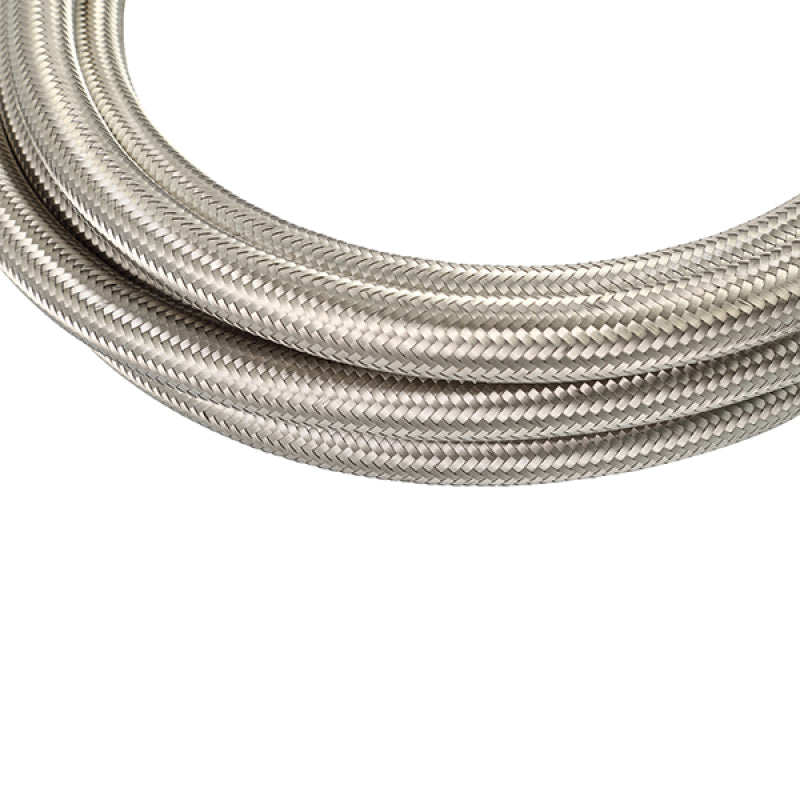 Mishimoto 10Ft Stainless Steel Braided Hose w/ 6AN Fittings Stainless Universal | MMSBH-06120-CS