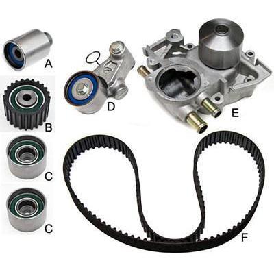 Gates Timing Belt Component Kit w/ Water Pump 99-08 Forester / 99-05 Impreza / 00-05 Outback | TCKWP304