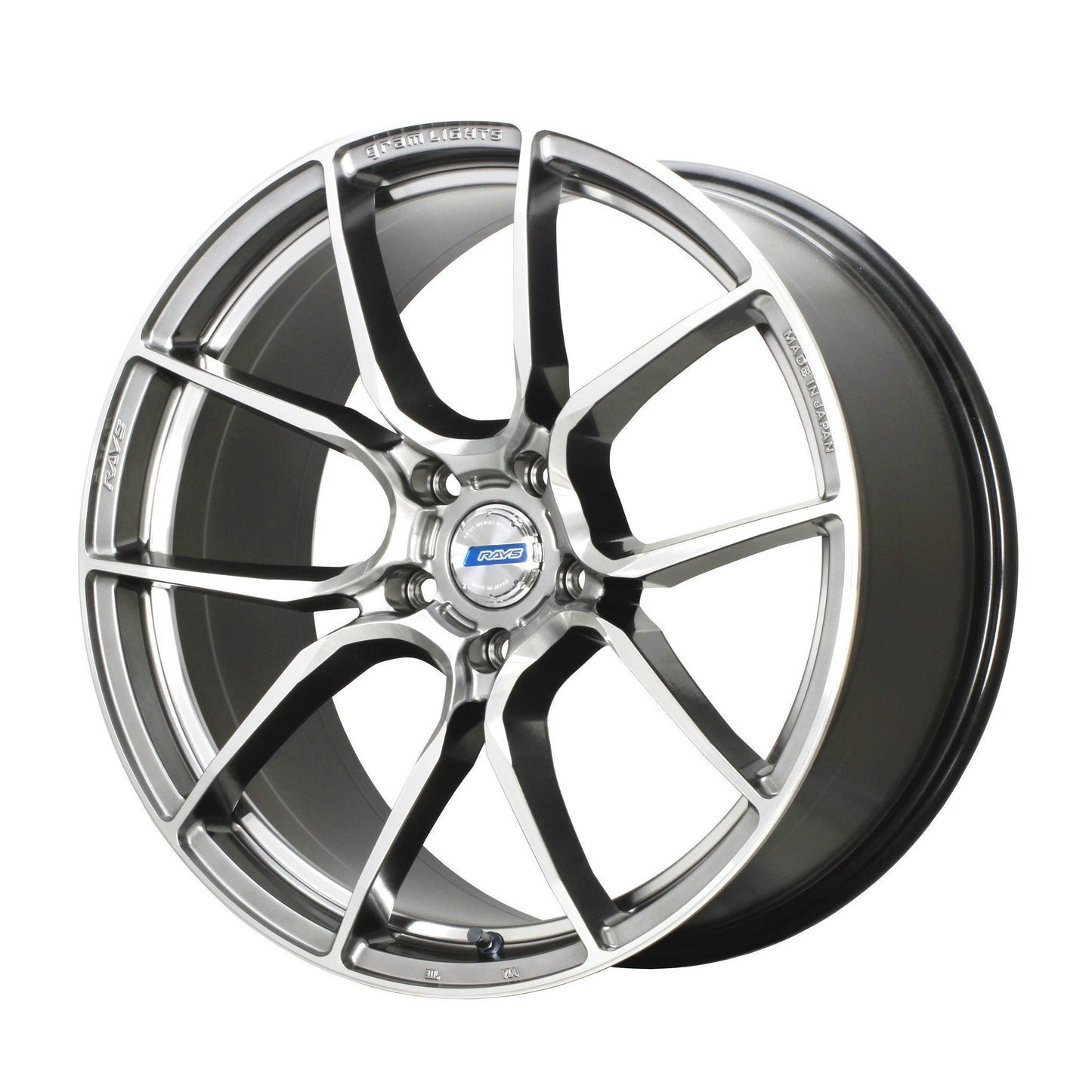 Gram Lights 57ANA 19x9.5 +18 5x114.3 Shining Silver DC Machining Wheel - Universal | WGAA418ESA