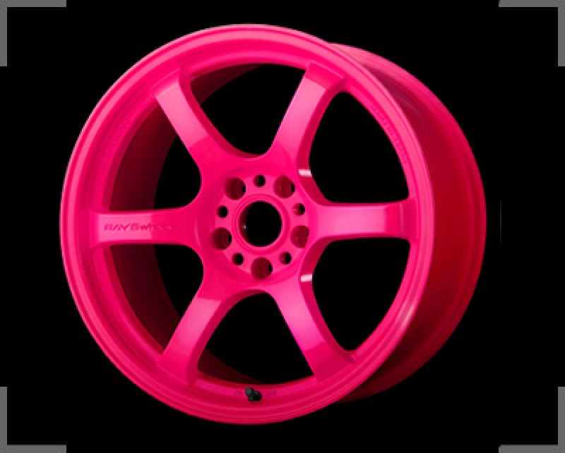 Gram Lights 57DR 18x9.5 +38 5 - 100 Luminous Pink Wheel - JDMuscleWheelsglsWGIX38DPK