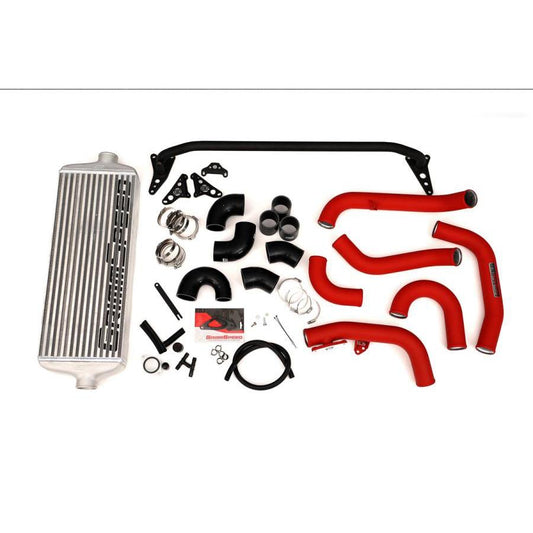 GrimmSpeed Front Mount Intercooler Kit Silver Core w/ Red Piping - Subaru WRX 2015 - 2020-090238-Intercoolers-GrimmSpeed-JDMuscle