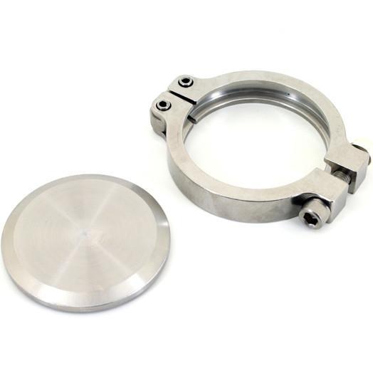 PLM Block Off Flange & Clamp For Tial 44mm MVR Wastegate EWG Universal | PLM-BO-FLANGE-44MM-TIAL-CLAMP