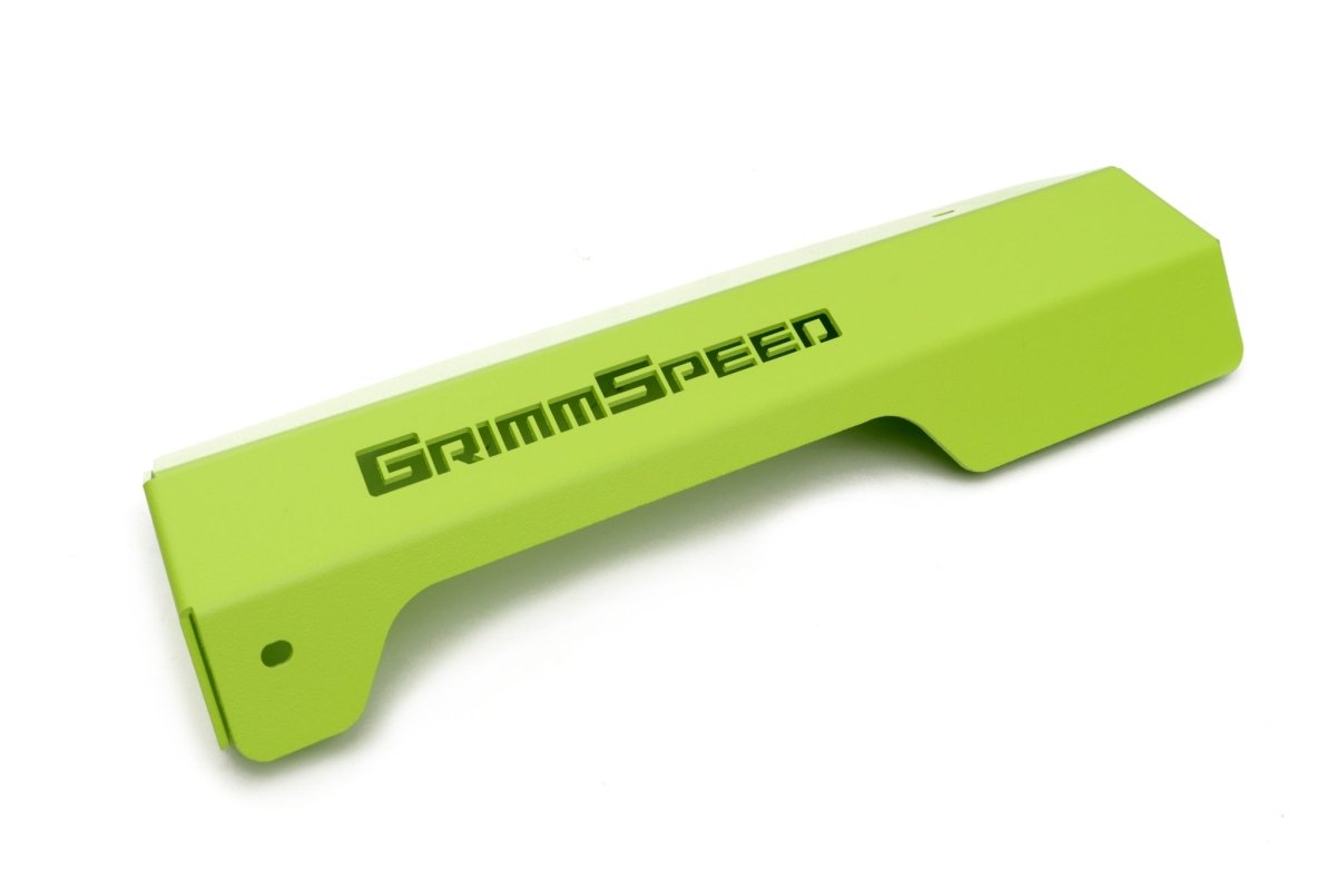 GrimmSpeed Pulley Cover - Neon Green Powdercoat WRX 2015+ | 099051 - JDMuscleAlternator Coversgrm099051