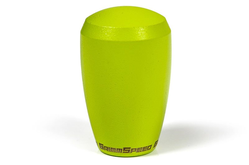 Grimmspeed Slender Stainless Steel Shift Knob w/ Neon Yellow