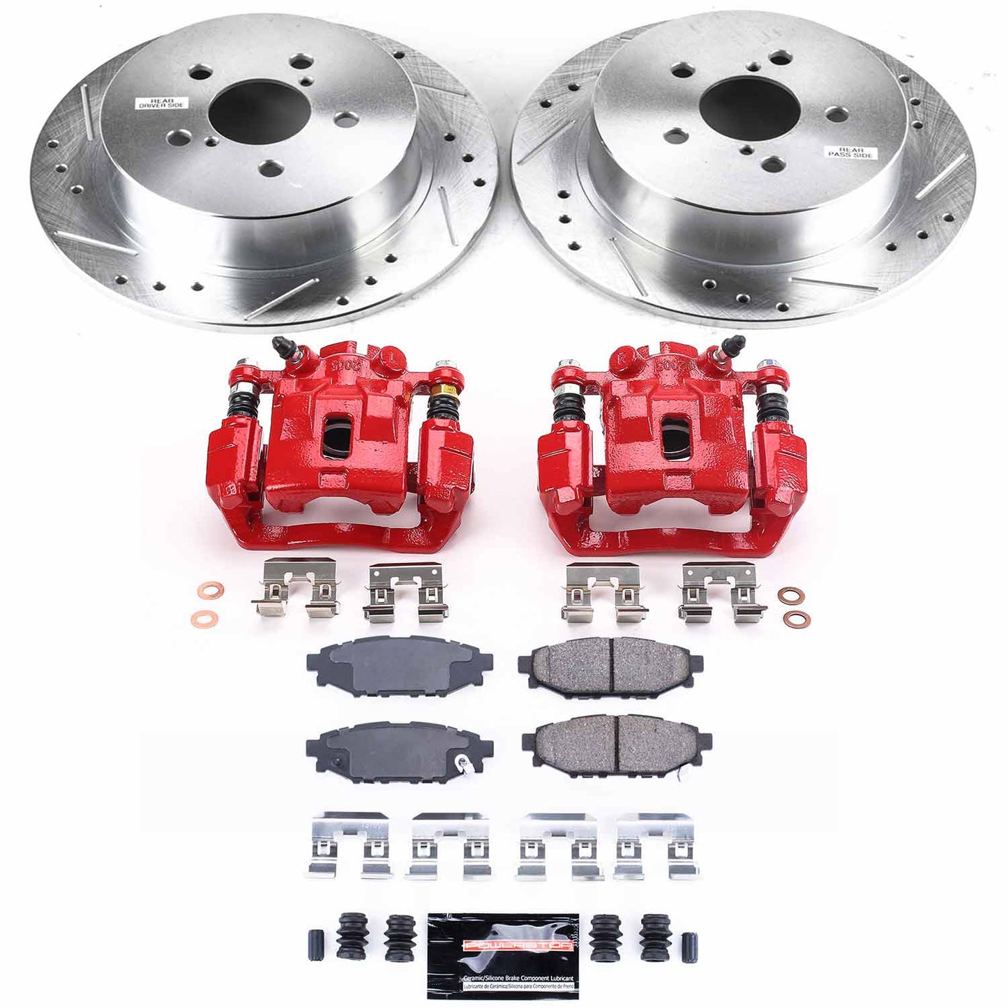 Power Stop Rear Z23 Evolution Sport Brake Kit w/ Calipers Subaru Legacy 2005 / Outback 2005 | KC4632