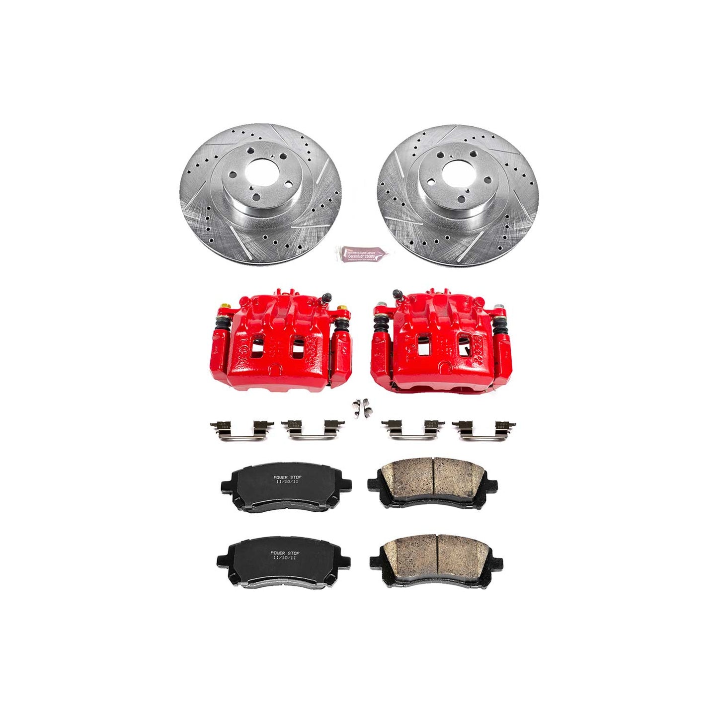 Power Stop Front Z23 Evolution Sport Brake Kit w/Calipers Subaru Legacy 2001 / Outback 2001-2002 / WRX 2002-2003 | KC2369