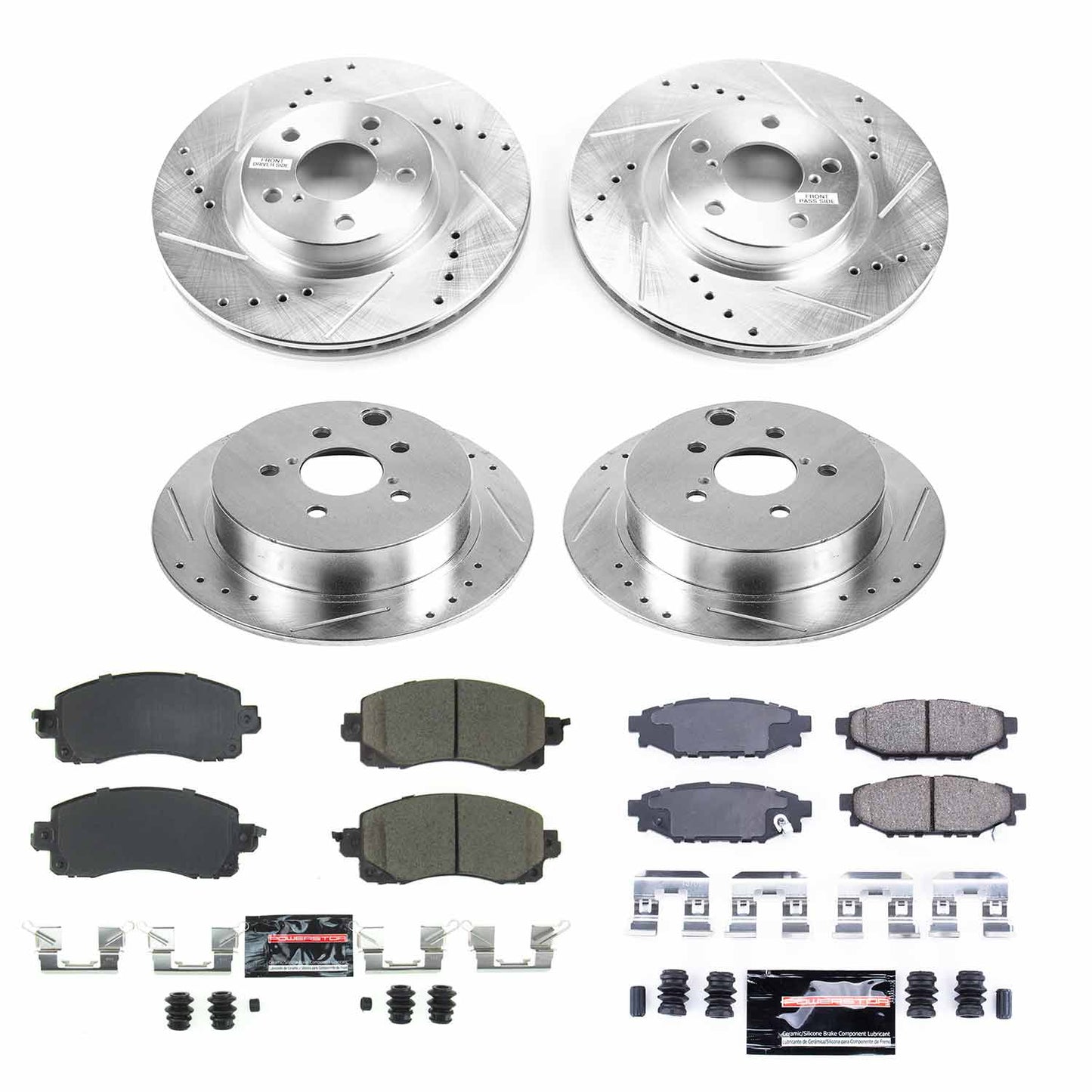 Power Stop Front & Rear Z23 Evolution Sport Brake Kit Subaru Impreza 2017-21 | K7926