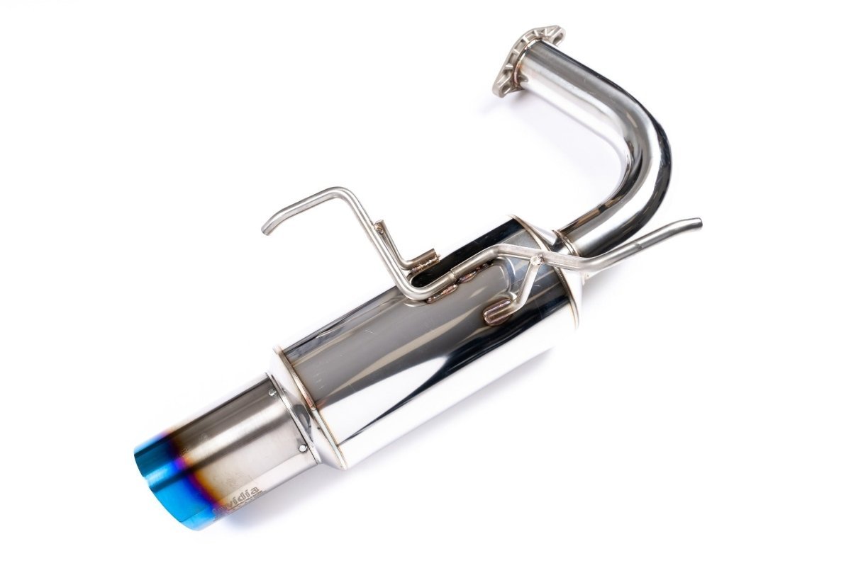 Invidia 22-24 WRX N1 Twin Outlet Single Layer Tip Cat-Back Exhaust | HS22WRXGTT