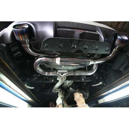 Invidia R400 Gemini Cat Back Exhaust SS Tip Subaru BRZ 2013-2019 / Scion FR-S 2013-2016 / Toyota FT-86 2017-2019 (HS12SST7GM1SS)-invHS12SST7GM1SS-HS12SST7GM1SS-Cat Back Exhaust System-Invidia-JDMuscle