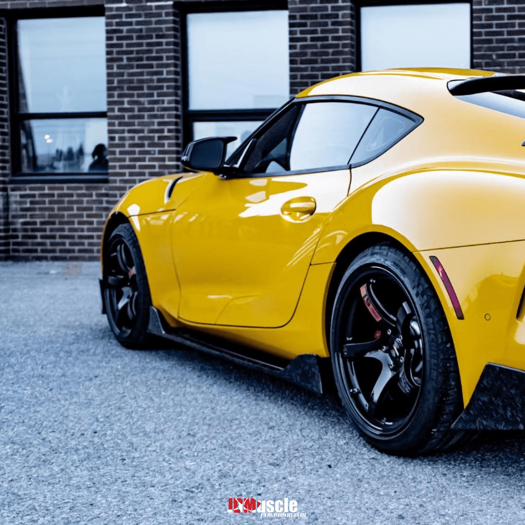 JDMuscle Tanso Carbon Fiber AM Style Side Skirt for 2020+ Toyota Supra - JDMuscleSide SkirtsJDM-A90-SK-AM-12x2 Twill Carbon Fiber