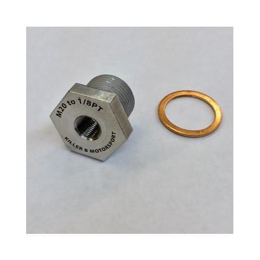 Killer B M20 | OEM to 1/8PT Oil Temperature Sensor Adapter - Universal | OEMPT