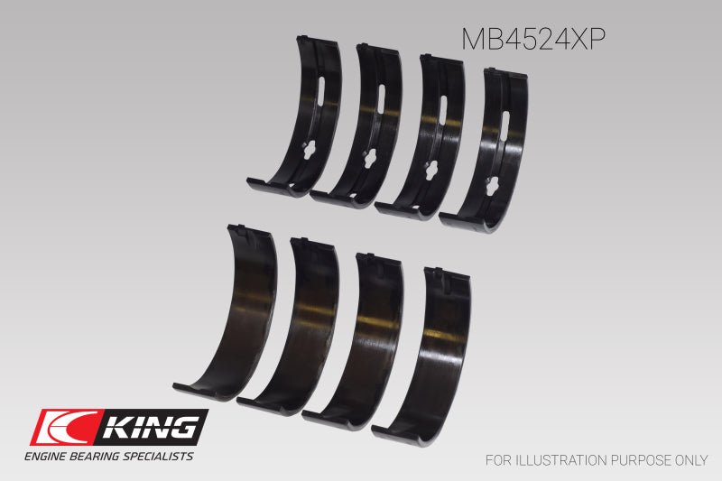 King Nissan Vr38Dett | Size 0.26 Main Bearing Set | MB4524XP.026 - JDMuscleMain BearingskingMB4524XP.026