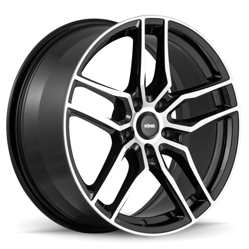 Konig Intention 20x8.5 5x120 ET40 Gloss Black / Machine Face - JDMuscleNon-CategorizedkngIO80520405