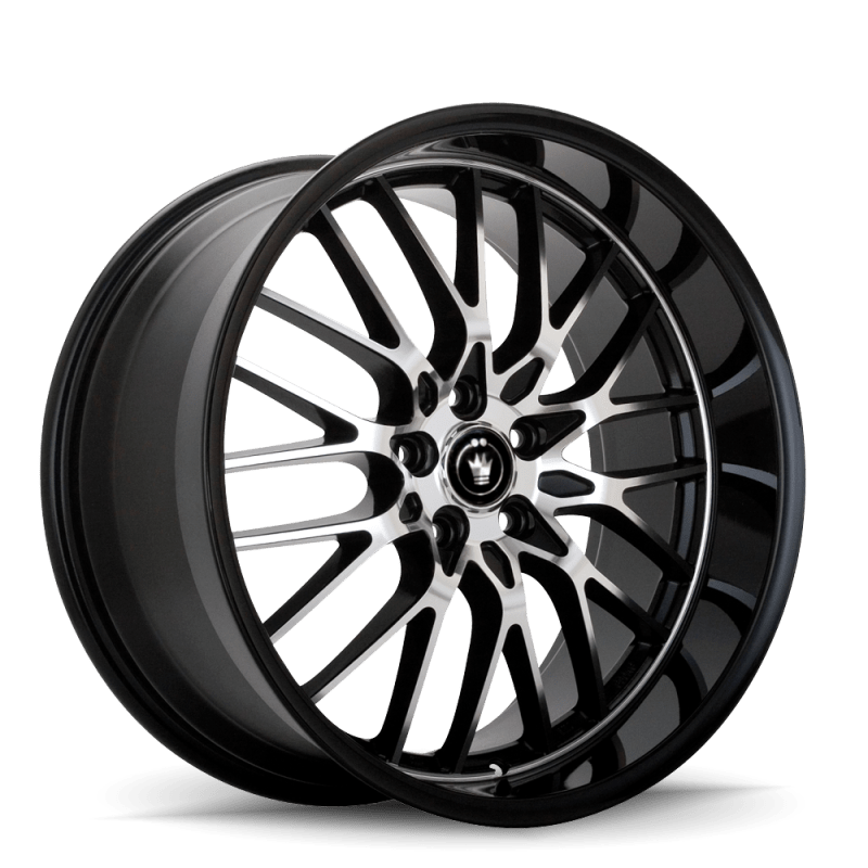 Konig Lace 17x8 5x114.3 ET45 Black/Machine Spoke - JDMuscleNon-CategorizedkngLA78514455